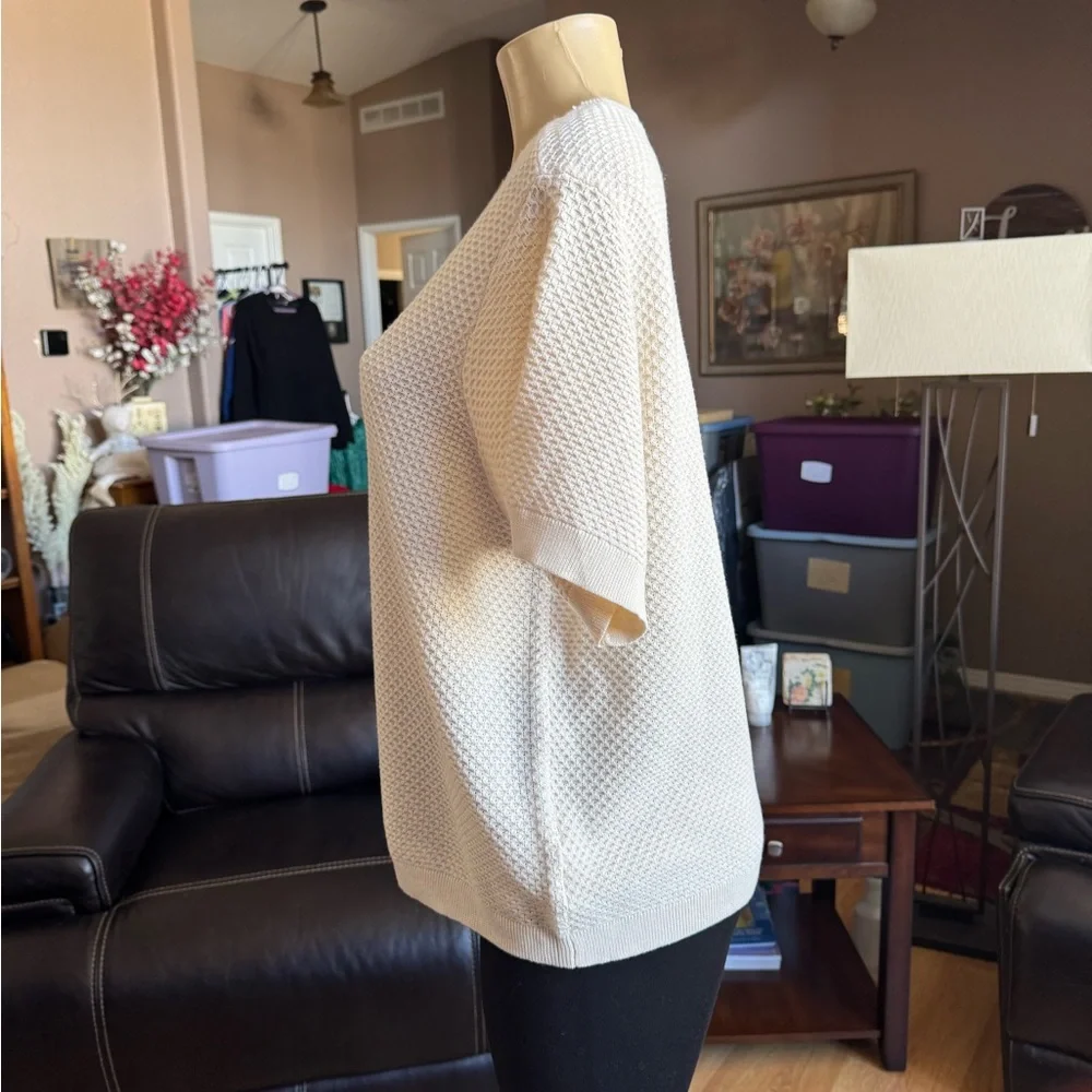 Women's Cream Sweater - Picture 7 of 10
